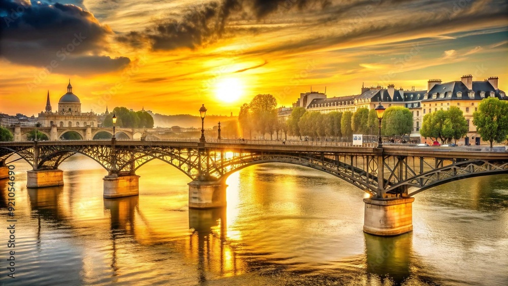 Annecy's Pont des Amours: A Sunset Embrace AI Generated Annecy's Pont des Amours: A Sunset Embrace AI Generated