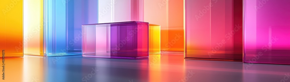 Abstract Colorful Glass Blocks Abstract Colorful Glass Blocks