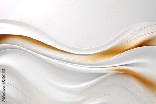 Wallpaper Mural Abstract gold and white wave background. Torontodigital.ca