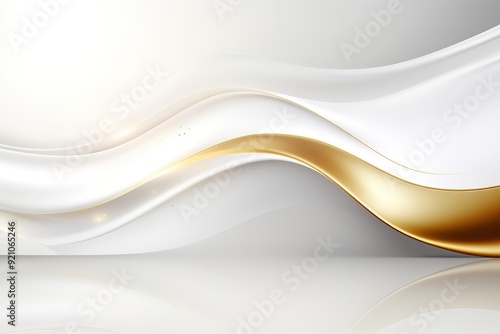 Wallpaper Mural Abstract gold and white wave background. Torontodigital.ca