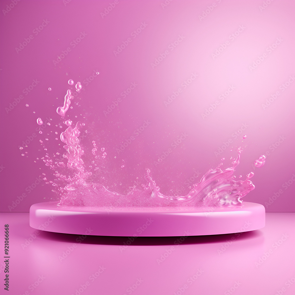 A white bottle is placed on top of a vibrant pink and purple background in a modern and sleek composition,round purple podium close shot pink background studio with lucerne
A white bottle is placed on top of a vibrant pink and purple background in a modern and sleek composition,round purple podium close shot pink background studio with lucerne