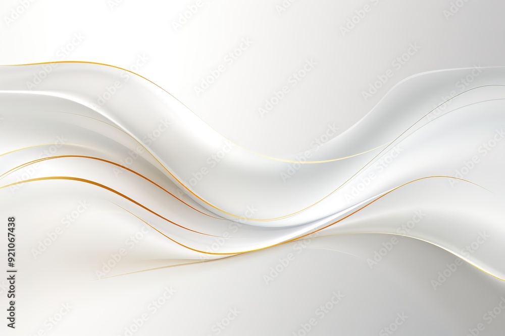 Obraz premium Abstract grey and gold wavy background.