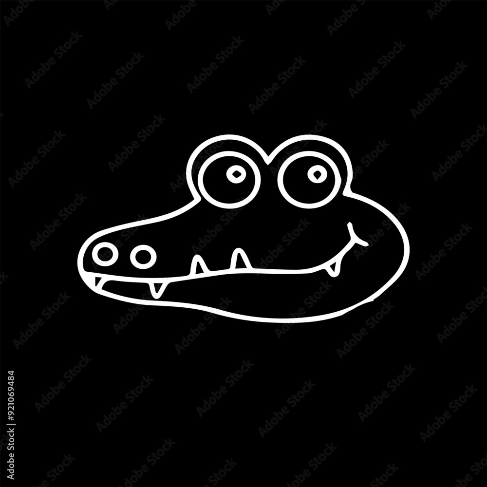 Crocodile Head Silhouette Vector Art, Icons, and logo - Illustration of vector Crocodile Head Silhouette Vector Art, Icons, and logo - Illustration of vector