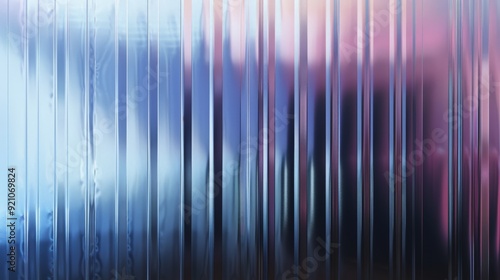 abstract background with reeded glass effect 3d render