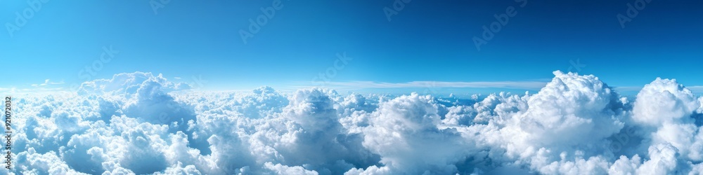 White fluffy clouds on blue sky. Abstract cloudscape background White fluffy clouds on blue sky. Abstract cloudscape background