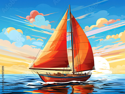 Generous Cover for brochure with old sailing vessel