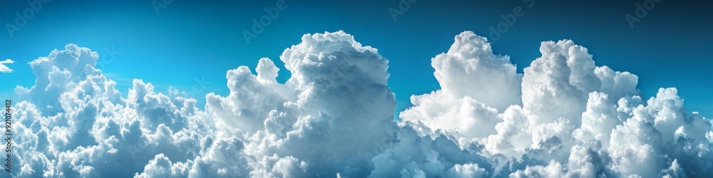 White fluffy clouds on blue sky. Abstract cloudscape background White fluffy clouds on blue sky. Abstract cloudscape background