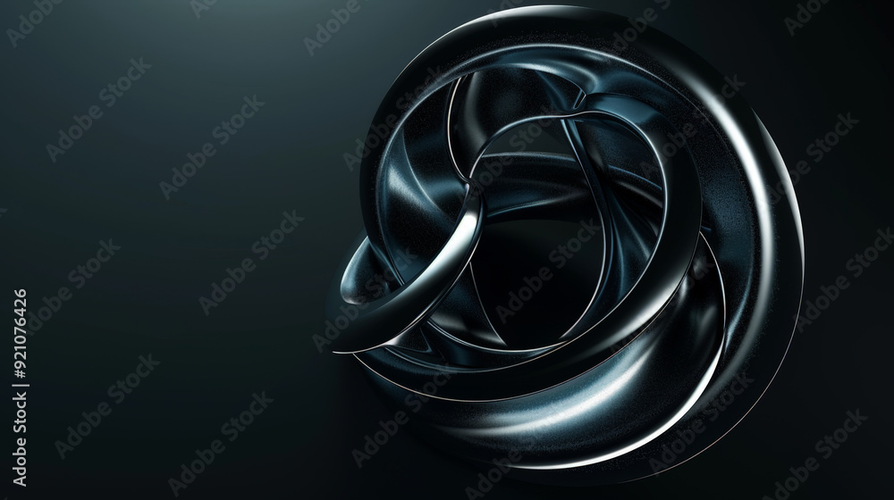 abstract futuristic shape on black background 3d render abstract futuristic shape on black background 3d render