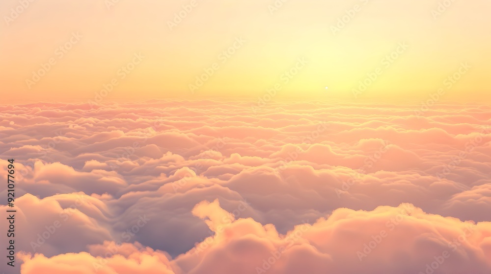 Breathtaking Pastel Sunrise Sky with Wispy Clouds and Soft Glow Breathtaking Pastel Sunrise Sky with Wispy Clouds and Soft Glow