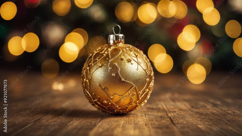 Christmas tree toy in the form of a house on a branch. Christmas mood background. Vacation atmosphere. Comfort hyuge concept cozy. Family budget Mortgage buying real estate