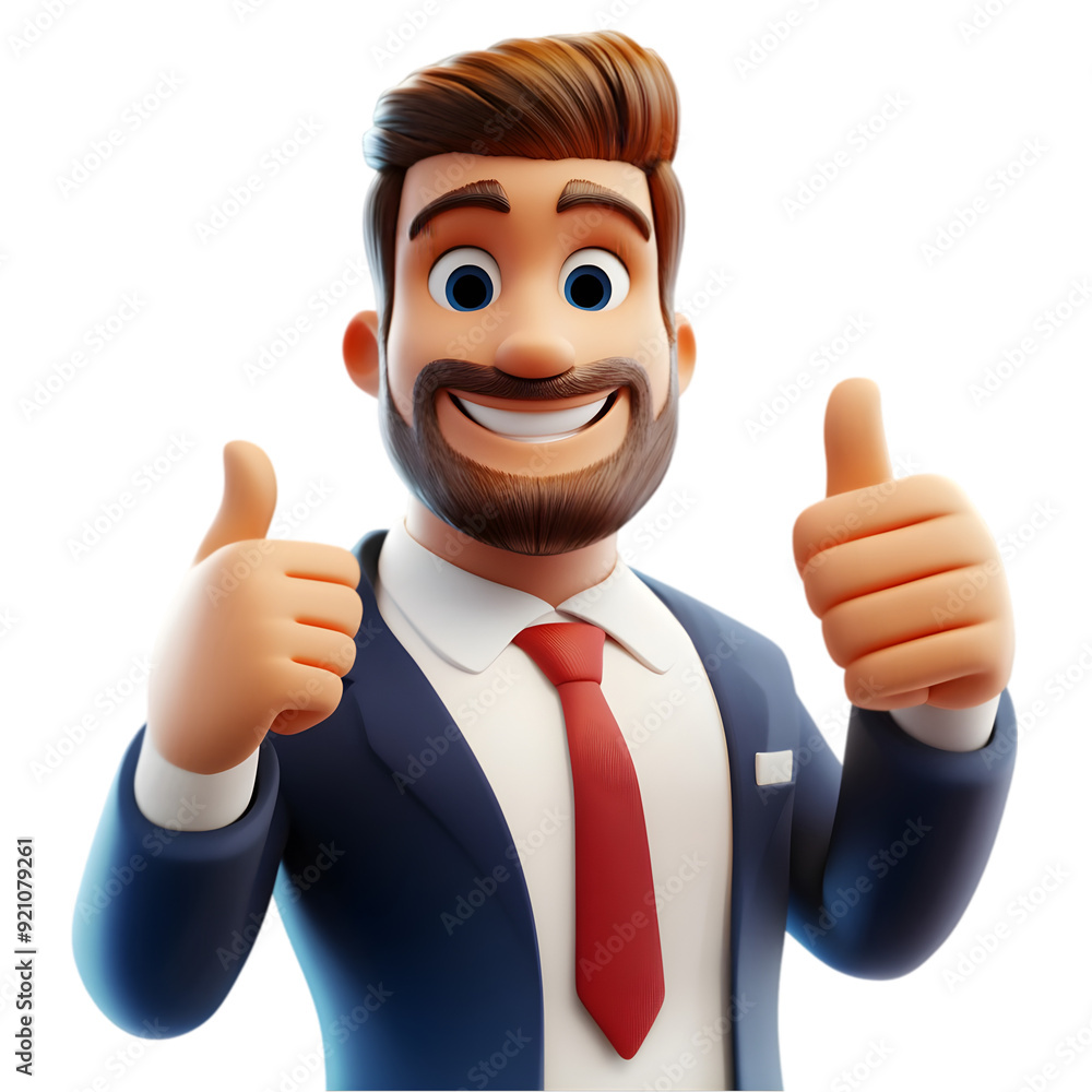 businessman with a thumb up businessman with a thumb up