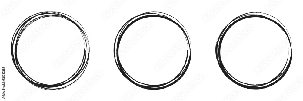 vector brush strokes circles of paint on white background. Ink hand drawn paint brush circle. Logo, label design element vector illustration. Black abstract circle. vector brush strokes circles of paint on white background. Ink hand drawn paint brush circle. Logo, label design element vector illustration. Black abstract circle.