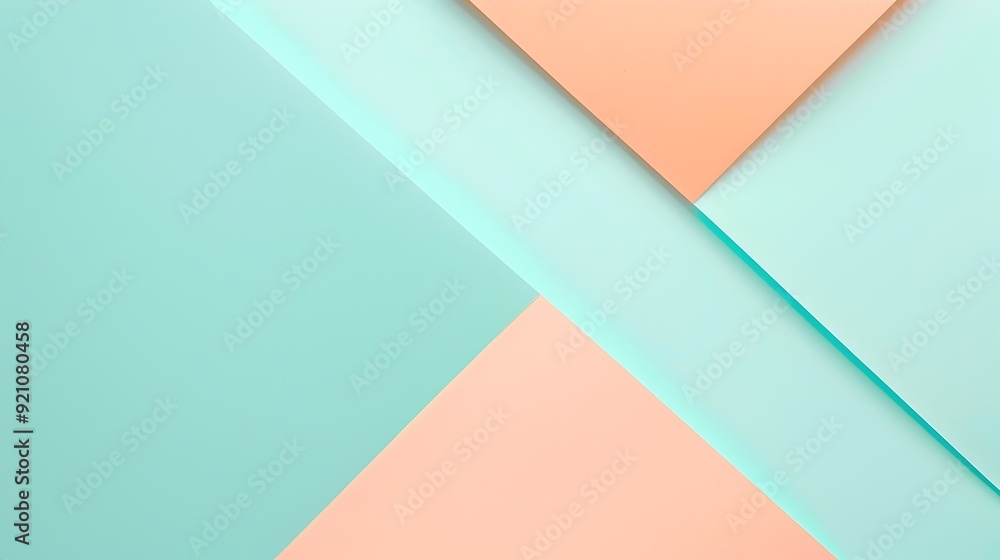 Mint Blue and Blush Peach Pastel Background with Smooth Gradient Colors Mint Blue and Blush Peach Pastel Background with Smooth Gradient Colors
