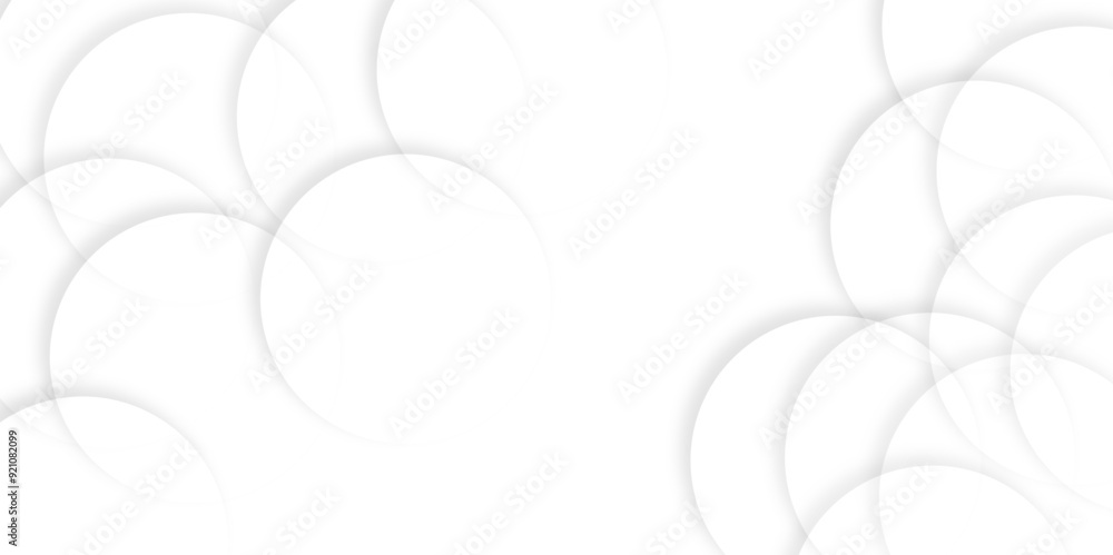 Abstract white geometric overlapping circle background with shadow. Vector circles template vector design. white background texture, Xmas, backdrop, lights, wallpaper design. Abstract white geometric overlapping circle background with shadow. Vector circles template vector design. white background texture, Xmas, backdrop, lights, wallpaper design.