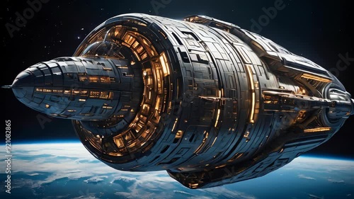 Wallpaper Mural An intricately designed and technologically advanced spaceship, closeup Torontodigital.ca