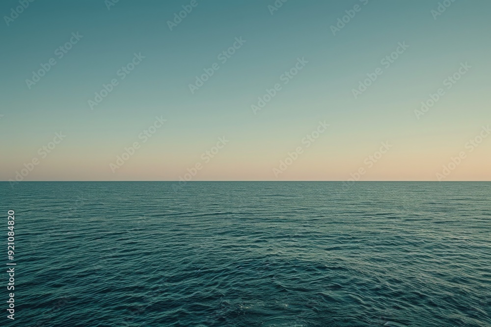 Fototapeta premium A subtle gradient that fades into the horizon, AI generated