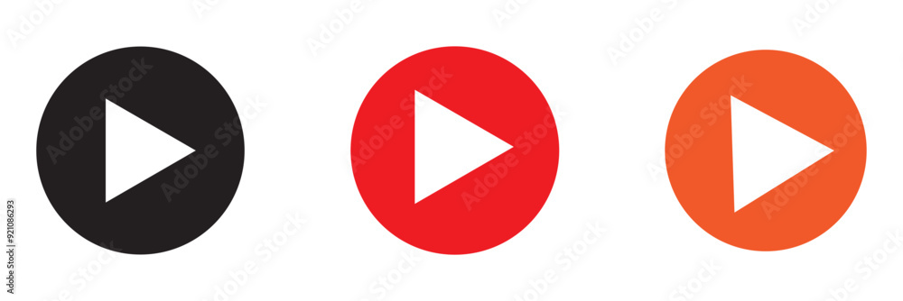 Play and pause buttons eps 10 Play and pause buttons eps 10