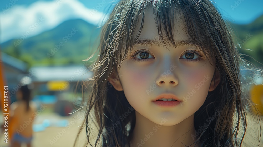 Obraz premium 夏休みを楽しむ子供