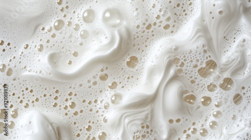 Smooth hand wash soap texture with bubbles and a clean, hygienic background