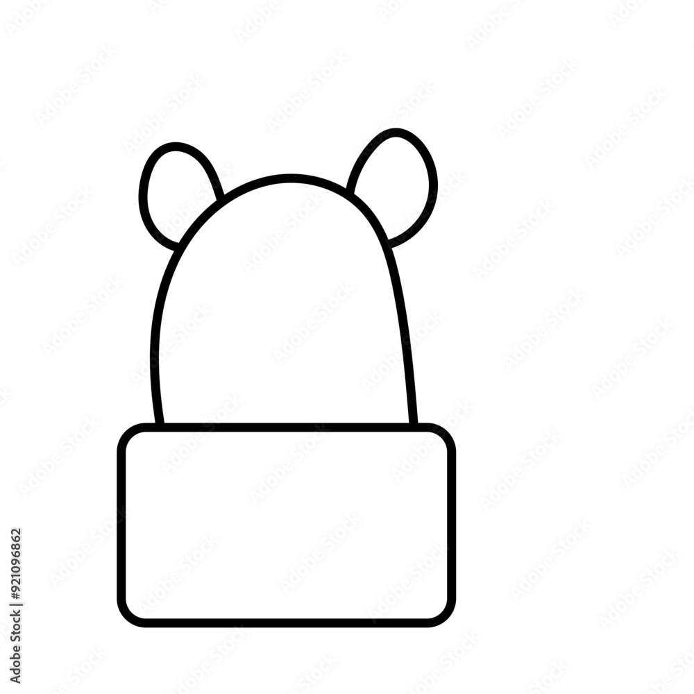 Obraz premium Cactus Doodle Han Drawn