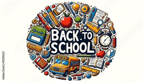 Back to school background design -poster, Vector illustration, image, background-back to school