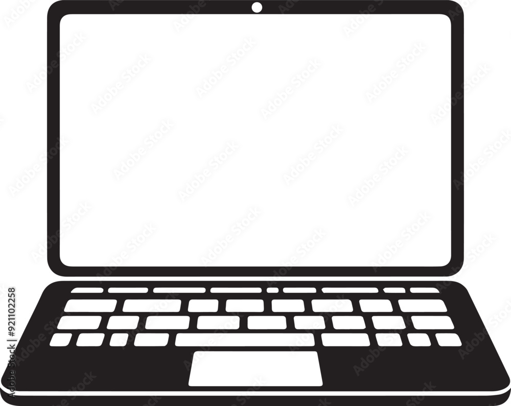 Laptop Vector Icon, Laptop Silhouette Design. EPS File Laptop Vector Icon, Laptop Silhouette Design. EPS File