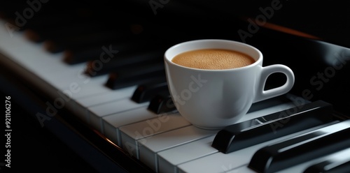 Coffee and Piano Keys