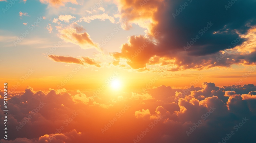 Fototapeta premium Beautiful Sunset Sky