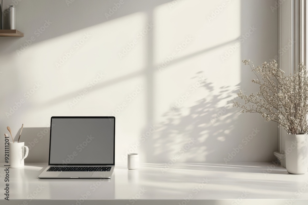 Fototapeta premium Clean Laptop Showcase