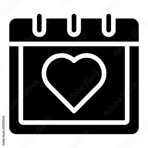 romantic date line icon