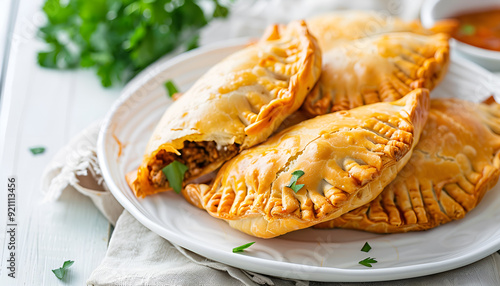 empanadas with minced meat photo