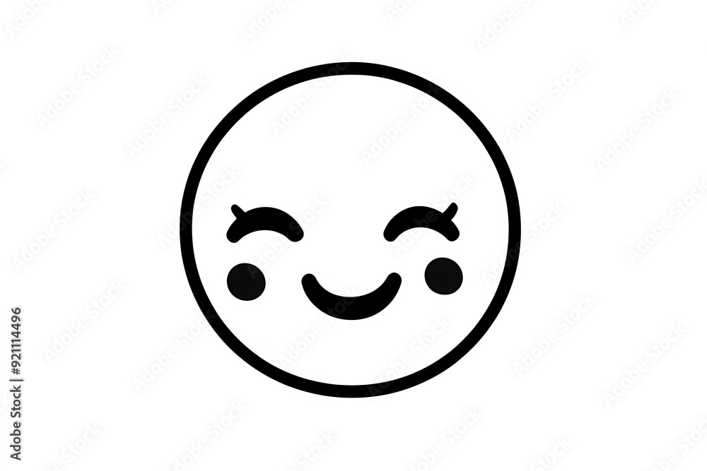 Minimalist Black and White Baby Emoji Symbol Minimalist Black and White Baby Emoji Symbol