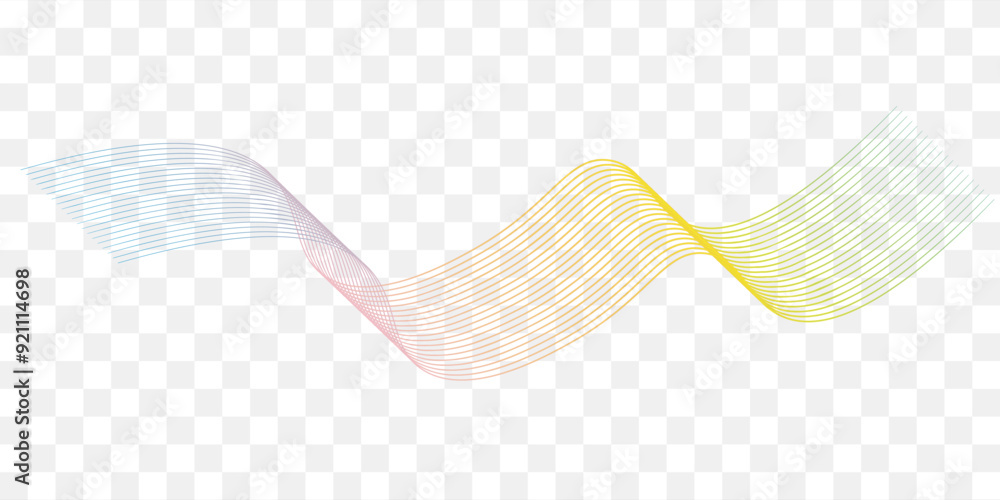 Sound waves line vector illustration design template. png Sound waves line vector illustration design template. png