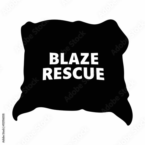 Blaze Rescue silhouette illustration