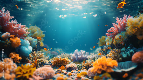 Fototapeta Naklejka Na Ścianę i Meble -  coral reef in sea