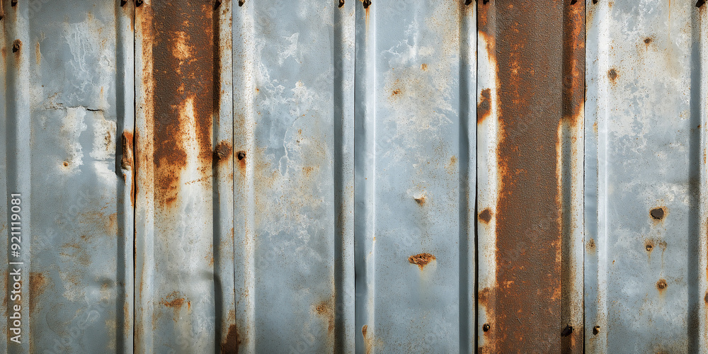 Rusted and grunge metal sheet panels with vertical lines, texture background or wallpaper, copy space Rusted and grunge metal sheet panels with vertical lines, texture background or wallpaper, copy space