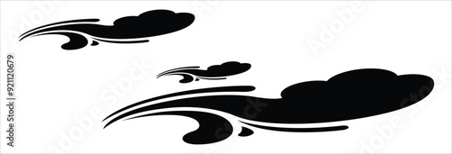 Calligraphical figures icon. Vector illustration.
