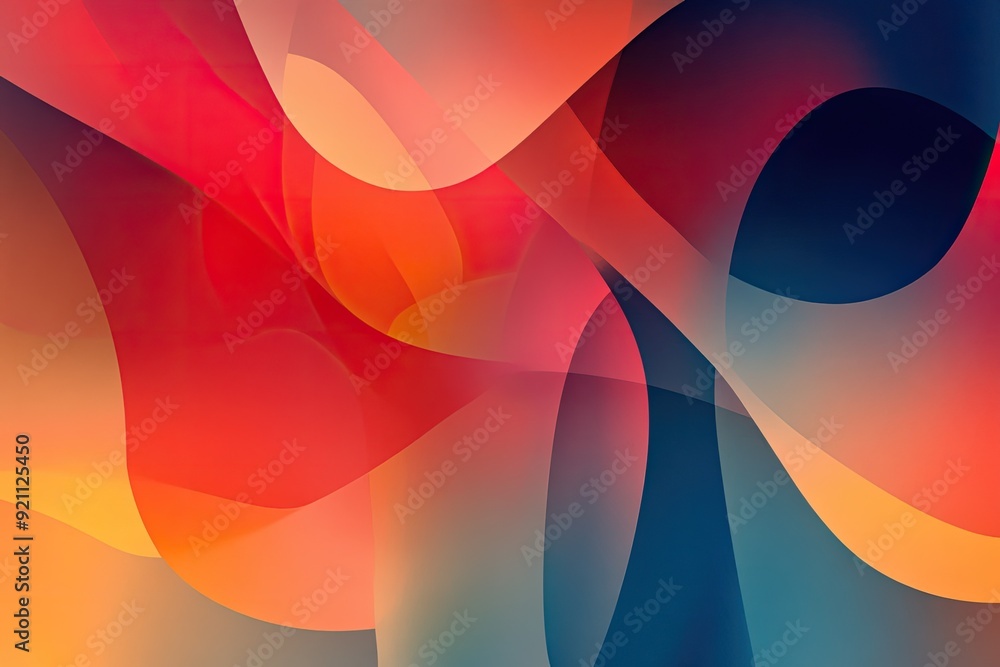 A vibrant abstract art piece featuring fluid shapes and warm colors that create a sense of movement and depth. A vibrant abstract art piece featuring fluid shapes and warm colors that create a sense of movement and depth.