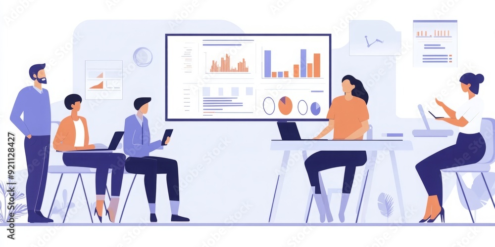 Strategic Synergy: A Business Meeting Focused on Digital Analytics and Data Visualization for Corporate Strategy Advancement Strategic Synergy: A Business Meeting Focused on Digital Analytics and Data Visualization for Corporate Strategy Advancement