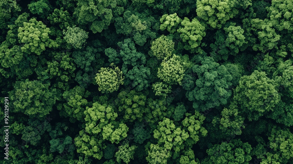 Aerial View of Dense Green Forest Canopy Aerial View of Dense Green Forest Canopy