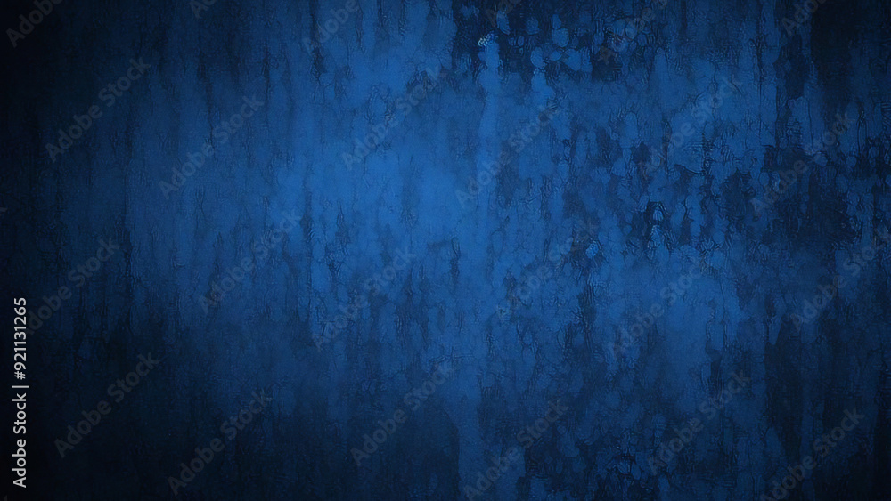 Obraz premium Dark blue grunge plaster texture background, symbolizing depth and resilience in artistic abstraction