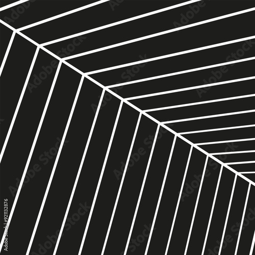 White ceiling stripes vector background design two sided lines black devision design