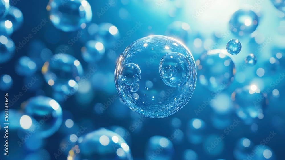 Abstract Blue Bubbles Abstract Blue Bubbles