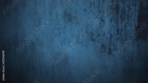 Dark blue grunge plaster texture background, symbolizing depth and resilience in artistic abstraction