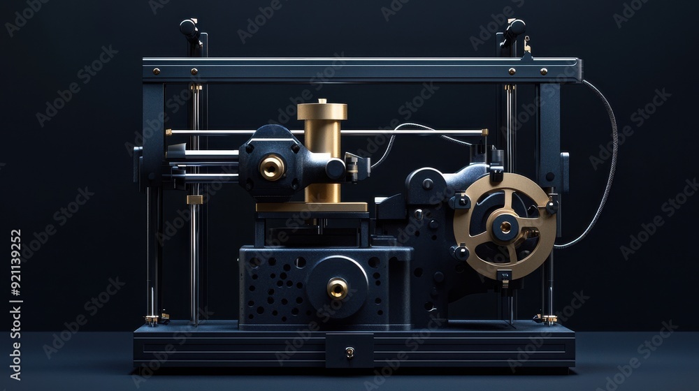 Black & Gold Machine Design. Black & Gold Machine Design.