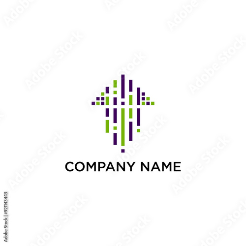 arrow logo vector template