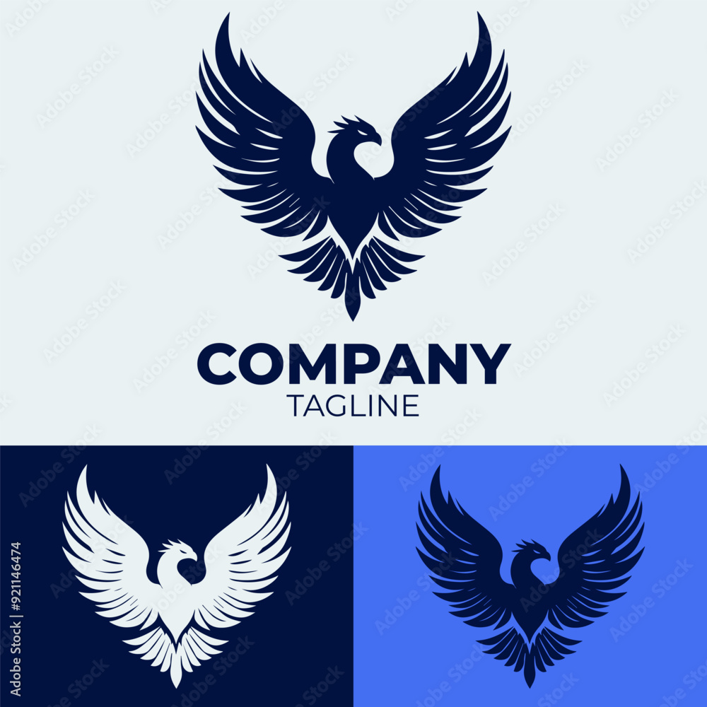 Obraz premium phoenix logo with several color variants.