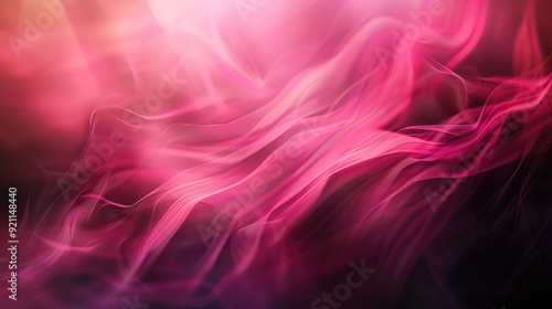 Vibrant Background with Pink and Red Waves Soft Blurred Abstract Scene in Gentle Light Background