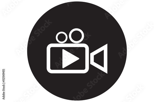 video camera icon for streaming , facetime icons video call symbol