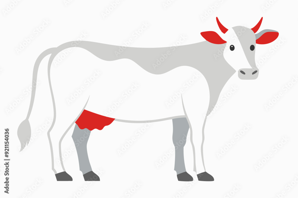 A cute Cow vector illustration A cute Cow vector illustration